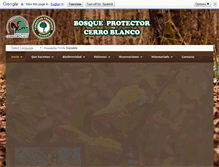 Tablet Screenshot of bosquecerroblanco.org